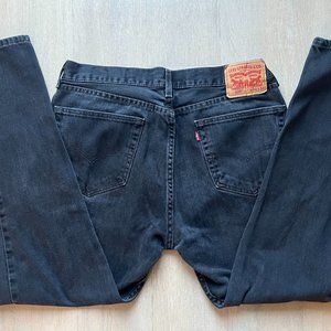 VINTAGE Y2K Levi Strauss & Co Black Jeans. 505 Size W 36 L 32